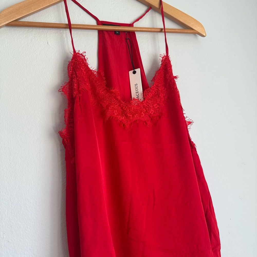 Olivaceous Vibrant Red Camisole - Picture 2 of 5
